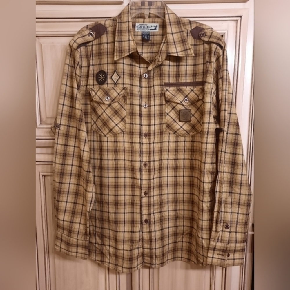 Swagnificent Raw Blue‎ XL Extra Large Accented Shirt! RETRO